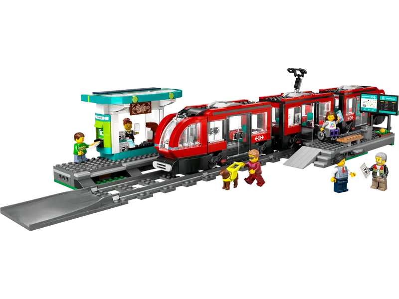 Lego Letbane og station